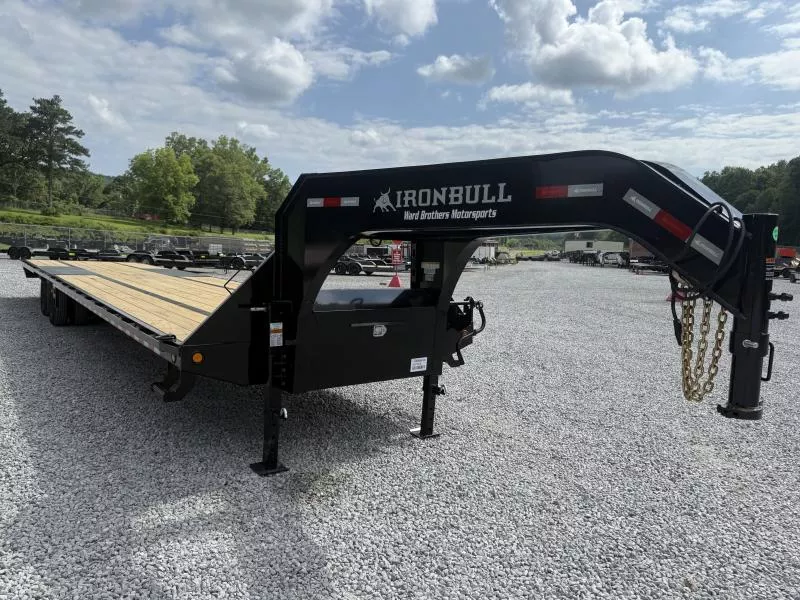 2025 Iron Bull FLG 40ft 25K Straight Deck Gooseneck Deckover Trailer