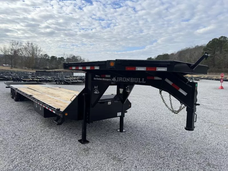 2026 Iron Bull FHG 40ft 25K Hydraulic Dovetail Gooseneck Deckover Trailer