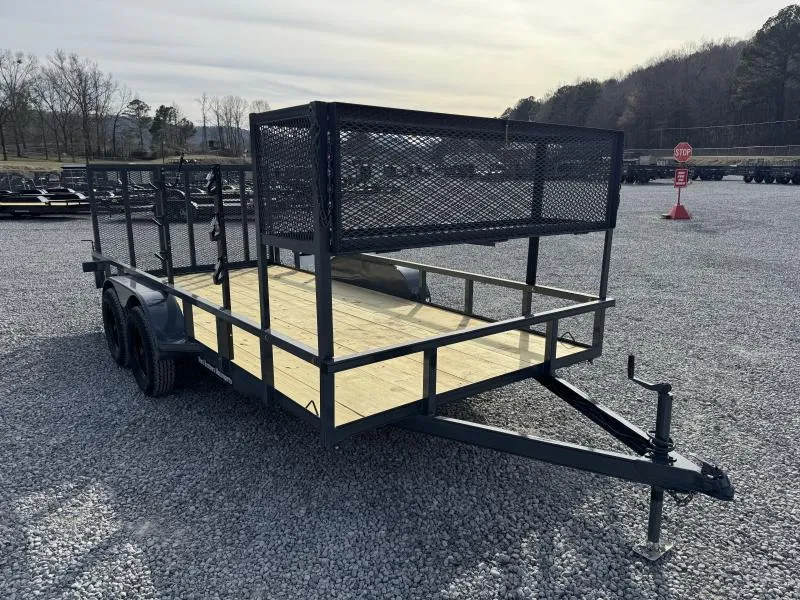 2026 Ward Brothers Motorsports 7x16 Tandem Axle Landscape Utility Utility Trailer