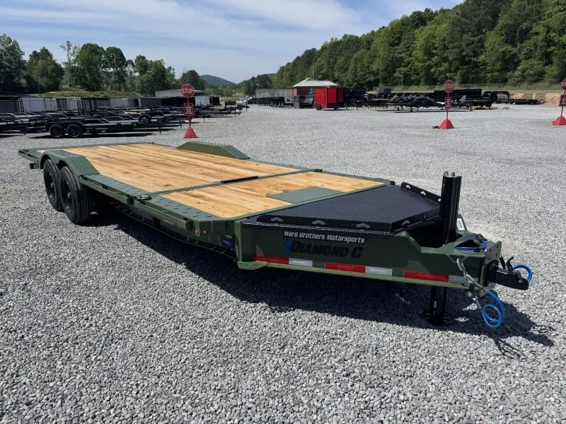 2026 Diamond C Trailers HXD208 22ft 18K 102" Gravity Tilt Equipment Equipment Trailer