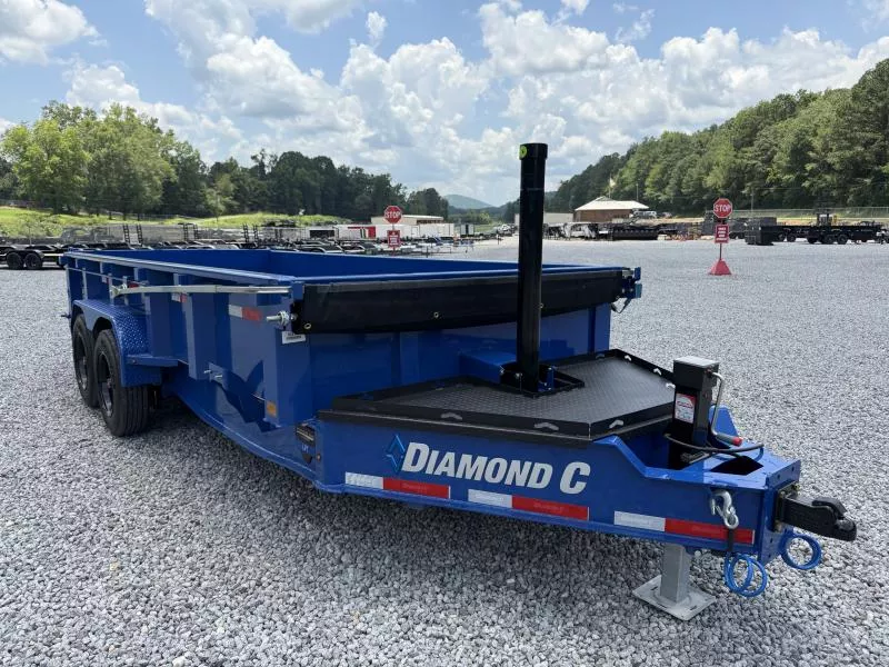 2025 Diamond C Trailers LPT208 7x16 2ft side 18k Dump Dump Trailer