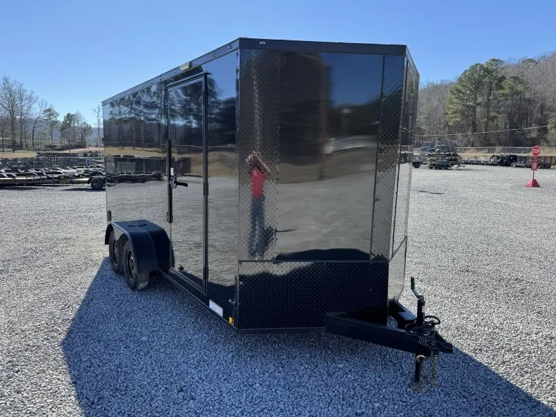 2026 Ward Brothers Motorsports 7x16 Tandem Axle Blackout Enclosed Cargo / Enclosed Trailer