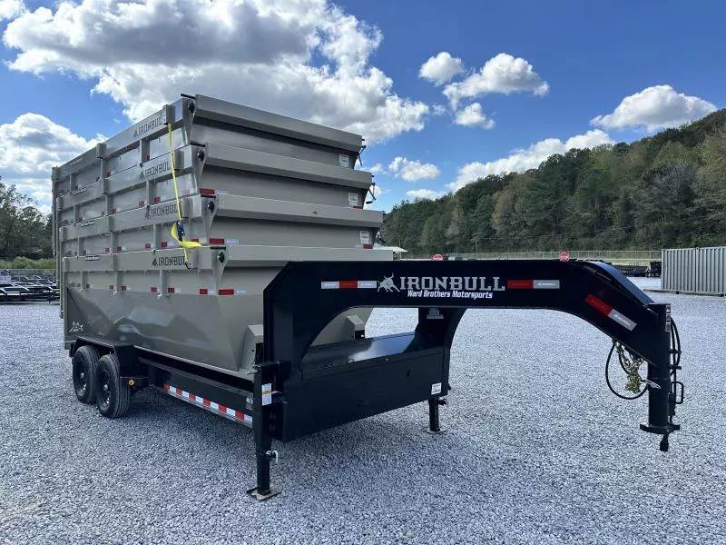 2026 Iron Bull DBG 16ft 14k Gooseneck Roll off w/ Four 16 yard Bins Roll Off