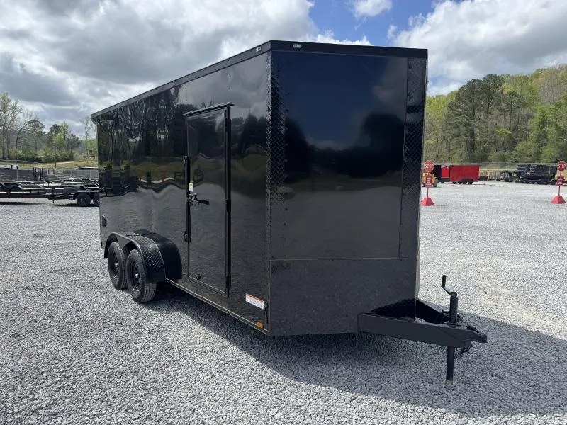 2026 Ward Brothers Motorsports 7x16 Tandem Axle Blackout Enclosed Cargo / Enclosed Trailer