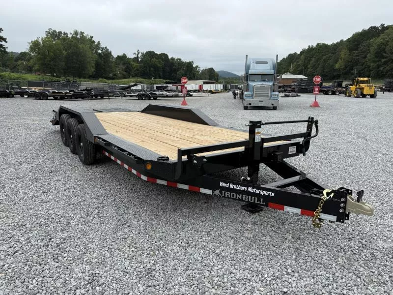 2026 Iron Bull ETB 24ft 21k Drive Over Rampage Ramp Equipment Trailer