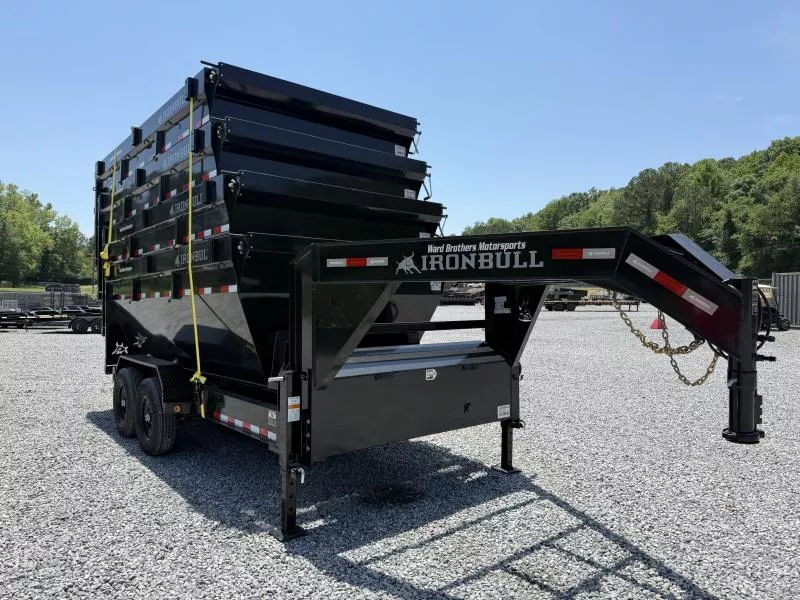 2025 Iron Bull 14ft 14k Gooseneck Roll off w/ Four 14 yard Bins Roll Off
