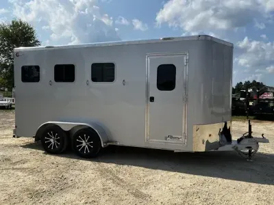 2027 Kiefer Kruiser 3 Horse Slant Load All Aluminum Trailer
