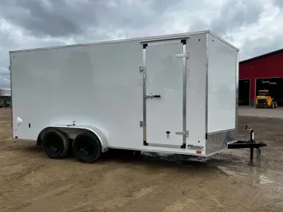 2027 Discovery 7 x 16 Rover ET Enclosed Trailer with Double Rear Doors