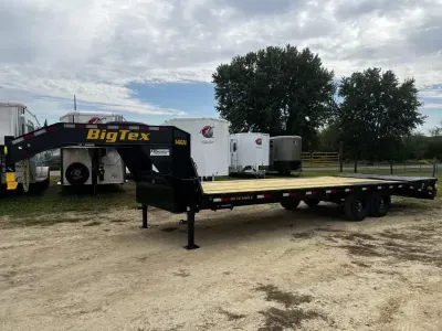2027 Big Tex Trailers 14GN 25' Single Wheel Tandem Axle Gooseneck Equipment Trailer