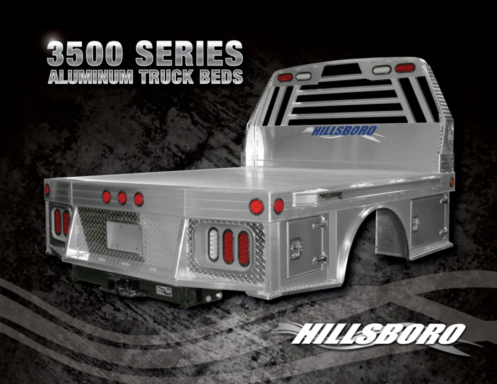 Hillsboro Industries 7 x 8.5 ALT 3500 Series Aluminum Skirted Truck Bed