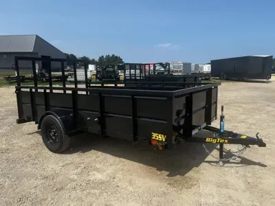 2026 Big Tex Trailers 35SV 12' Single Axle Utility Trailer with Solid Sides