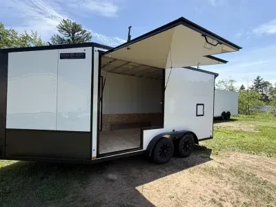 2026 Discovery 7.5 x 19 Aero Lite Aluminum Snowmobile/UTV Enclosed Trailer