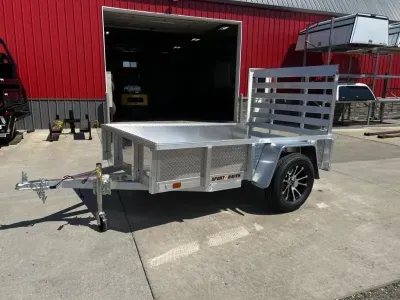 2027 Sport Haven 5 x 8 All Aluminum Utility Trailer with Solid Sides