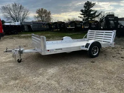 2027 Hillsboro Industries 78 x 12 All Aluminum Utility Trailer with Bifold Ramp Gate & Stone Guard