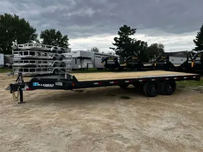 2027 Hillcrest Trailers 20' Straight Deck Deckover Equipment Trailer - 15.4K