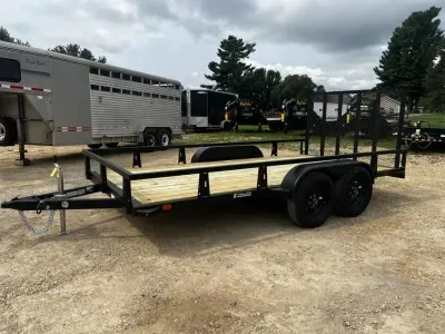 2027 HTC 7 x 14 Tandem Axle Utility Trailer