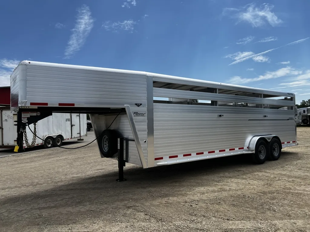2027 Hillsboro Industries 7' x 24' x 6'8" Endura Aluminum Gooseneck Livestock Trailer
