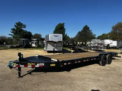 2027 Big Tex Trailers 14EH 24' I-Beam Equipment Trailer with Mega Ramps