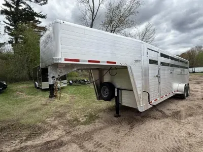 2027 Hillsboro Industries 6.5' x 24' x 6'8" Endura LT Aluminum Gooseneck Livestock Trailer