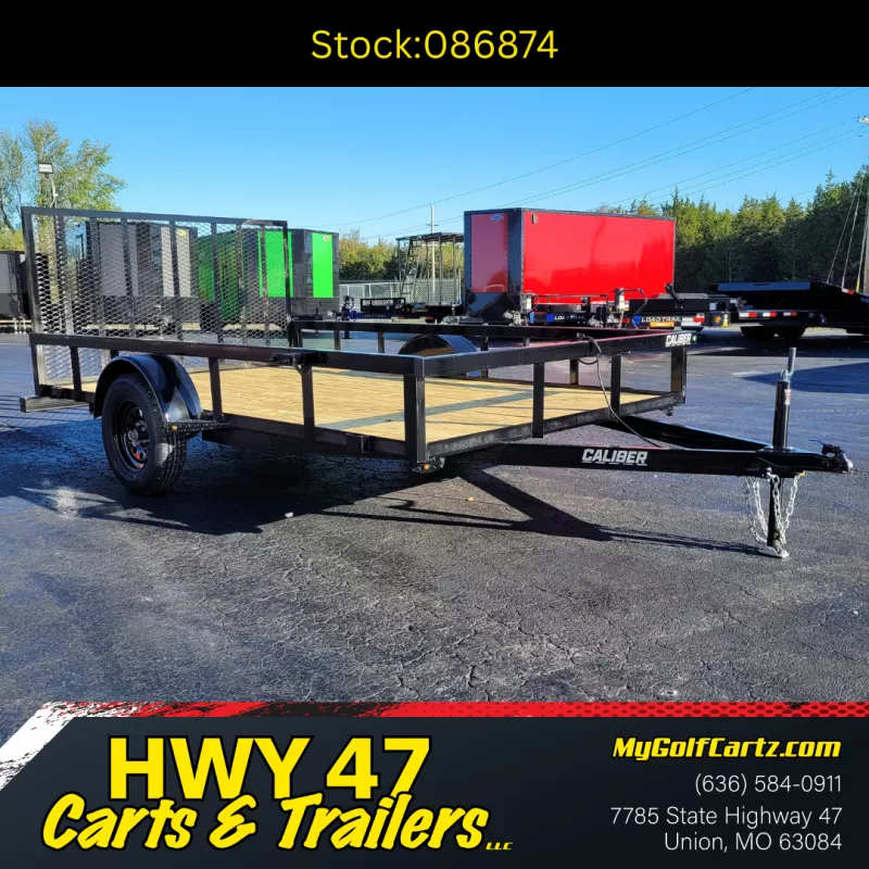 2026 Caliber 12'x7'SA Utility Trailer