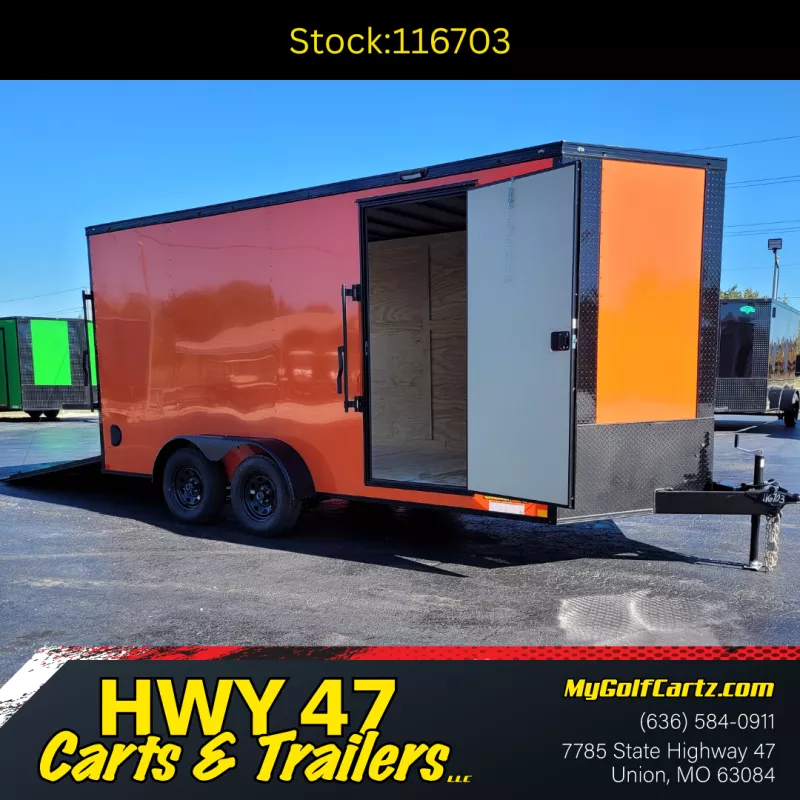 2026 Diamond Cargo 7'x16' Tandem Axle Cargo / Enclosed Trailer