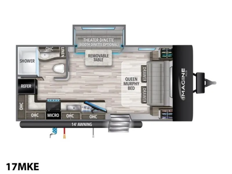 2023 Grand Design RV imagine 17mke