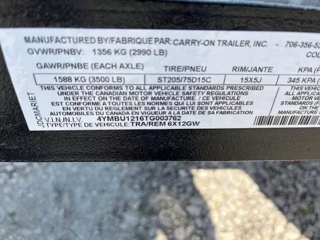 new Utility Trailers Carry-On Other for sale, in Marietta, OH Thumbnail 8
