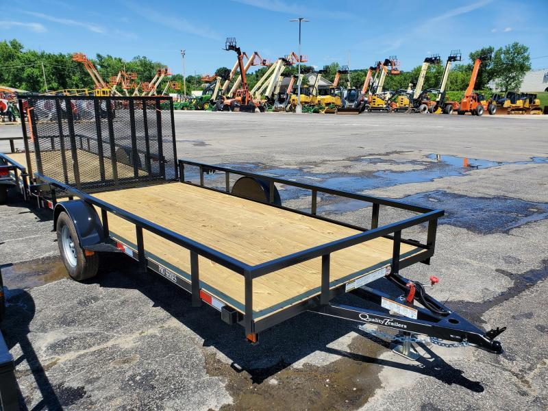 2022 Quality Trailers 77" x 14' Single Axle Professional Grade Utility Trailer Utility Trailer 4zMsZE