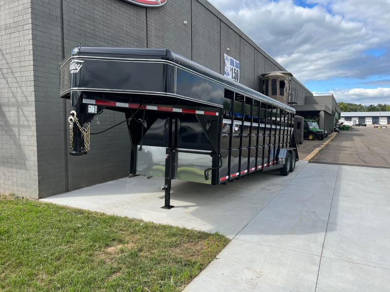 2024 Valley Trailers 6'8"x24'x6'6" Stock / Stock Combo Trailer
