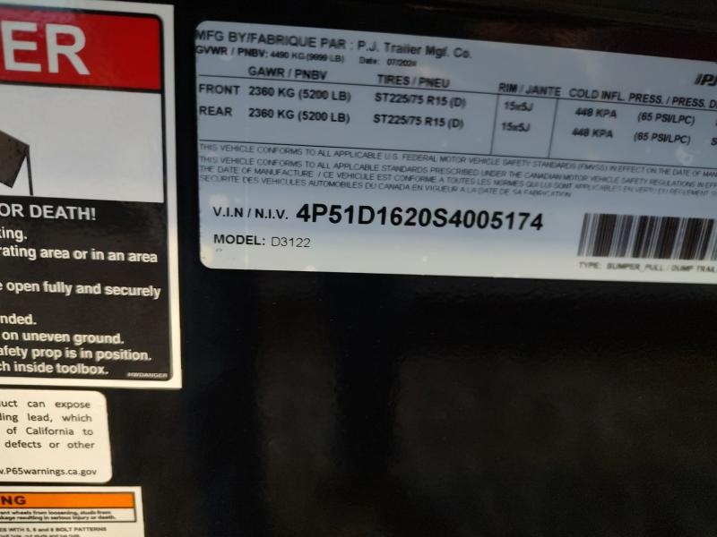 new Dump Trailers PJ Trailers Other for sale, in Ripley, WV Thumbnail 10