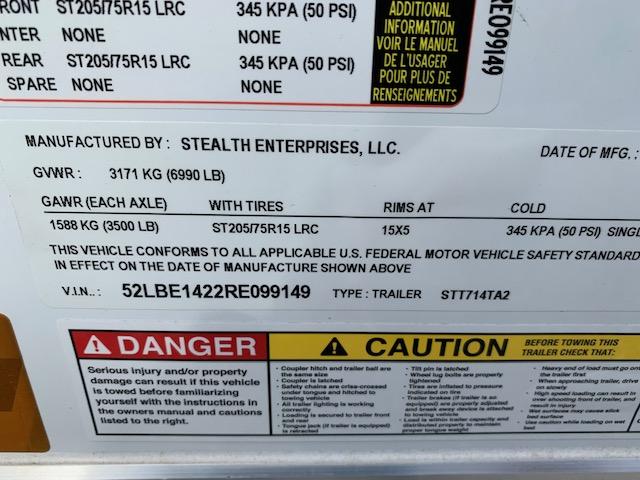 new Cargo (Enclosed) Trailers Stealth Trailers  for sale, in Charleston, WV Thumbnail 3