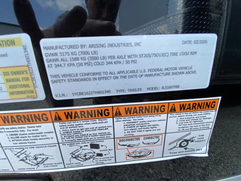 new Cargo (Enclosed) Trailers Arising  for sale, in Tampa, FL Thumbnail 6