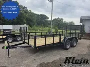 2026 Lone Wolf Trailer 83X16 TANDEM AXLE UTILITY TRAILER- 2' MESH SIDES