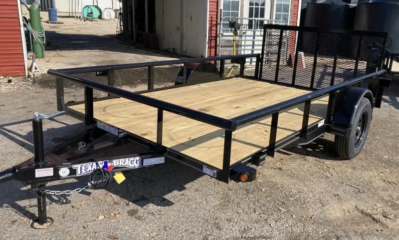 2025 Texas Bragg 76"X12' Flatbed Utility Trailer