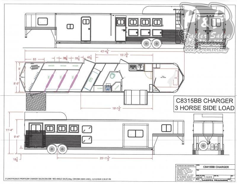 2021 Lakota Charger C8415BBRSL w/ Bunks 4 Horse Slant Load Trailer 15 FT LQ With Slides w/ Ramps 2021 Lakota Charger C8415BBRSL w/ Bunks 4 Horse Slant Load Trailer 15 FT LQ With Slides w/ Ramps