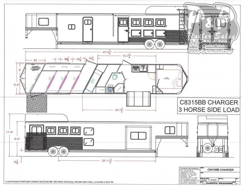 2021 Lakota Charger C8415BBRSL w/ Bunks 4 Horse Slant Load Trailer 15 FT LQ With Slides w/ Ramps 2021 Lakota Charger C8415BBRSL w/ Bunks 4 Horse Slant Load Trailer 15 FT LQ With Slides w/ Ramps