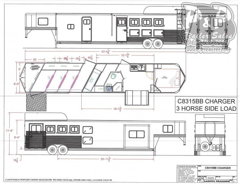 2021 Lakota Charger C8415BBRSL w/ Bunks 4 Horse Slant Load Trailer 15 FT LQ With Slides w/ Ramps 2021 Lakota Charger C8415BBRSL w/ Bunks 4 Horse Slant Load Trailer 15 FT LQ With Slides w/ Ramps