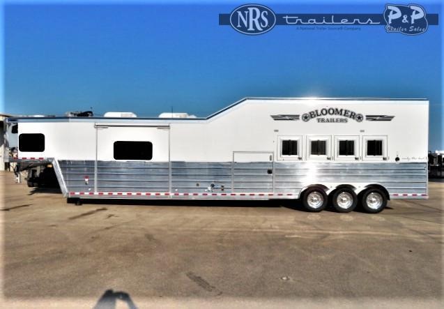 2020 Bloomer 8420OL 4 Horse Slant Load Trailer 20 FT LQ w/ Slideouts 2020 Bloomer 8420OL 4 Horse Slant Load Trailer 20 FT LQ w/ Slideouts