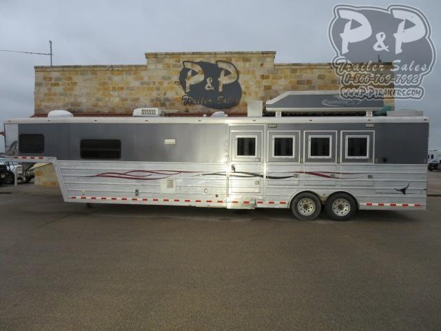 2008 Bloomer 8416 Duster Conversion 4 Horse Slant Load Trailer 16 FT LQ 2008 Bloomer 8416 Duster Conversion 4 Horse Slant Load Trailer 16 FT LQ