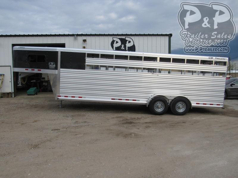 2020 CM Aluminum Roundup 24x6.8x7' 24 ft Livestock Trailer 2020 CM Aluminum Roundup 24x6.8x7' 24 ft Livestock Trailer