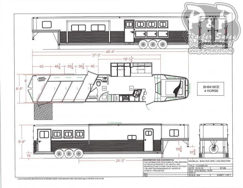 2021 Lakota Bighorn BH8418TCERSL 4 Horse Slant Load Trailer 18 FT LQ With Slides w/ Ramps 2021 Lakota Bighorn BH8418TCERSL 4 Horse Slant Load Trailer 18 FT LQ With Slides w/ Ramps