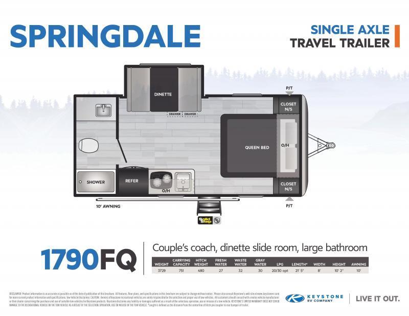 new Travel Trailers Keystone RV Springdale for sale, in Rose City, TX Thumbnail 25