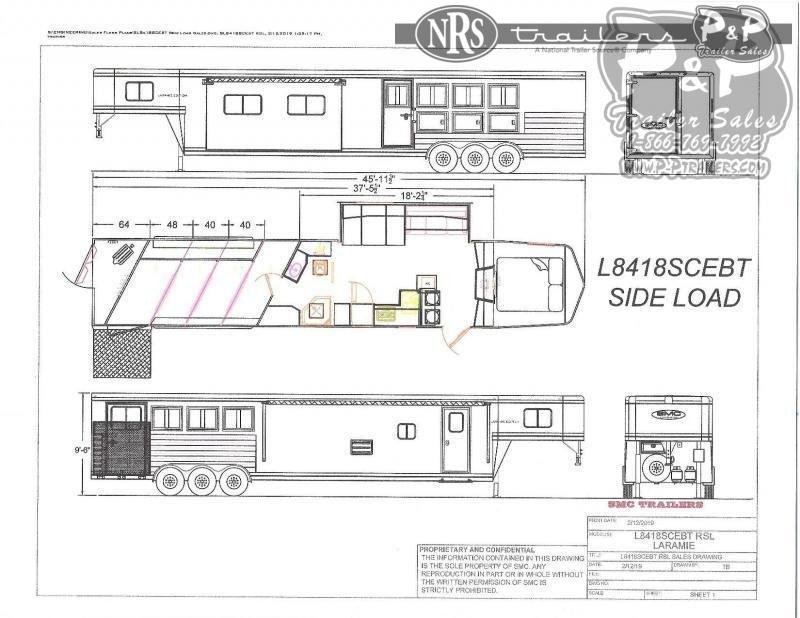 2021 SMC Horse Trailers SL8418SCEBT 4 Horse Slant Load Trailer 18 FT LQ w/ Slideouts 2021 SMC Horse Trailers SL8418SCEBT 4 Horse Slant Load Trailer 18 FT LQ w/ Slideouts