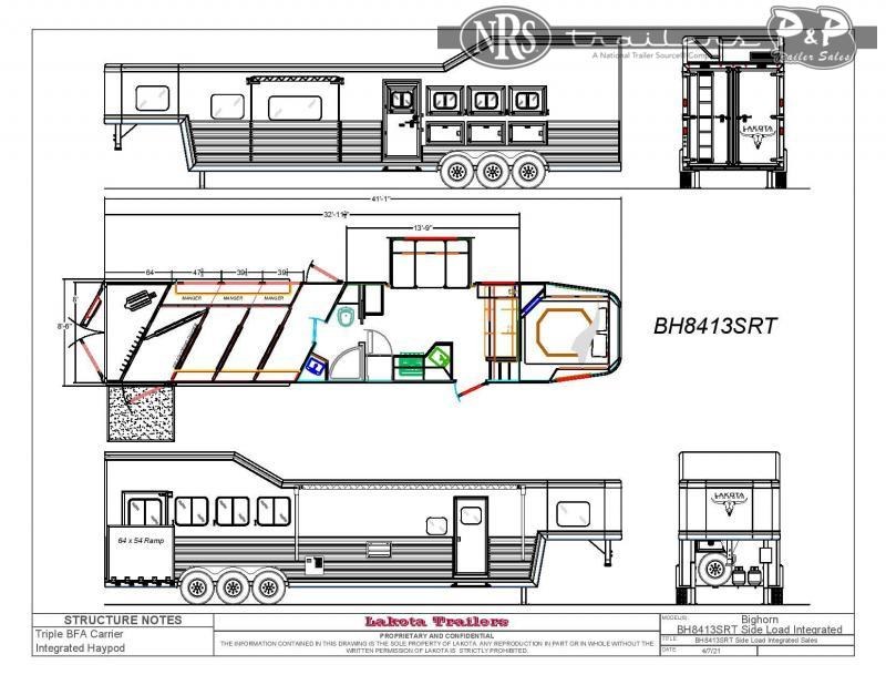 2022 Lakota BH8413SRRSL 4 Horse Slant Load Trailer 13 FT LQ With Slides w/ Ramps 2022 Lakota BH8413SRRSL 4 Horse Slant Load Trailer 13 FT LQ With Slides w/ Ramps