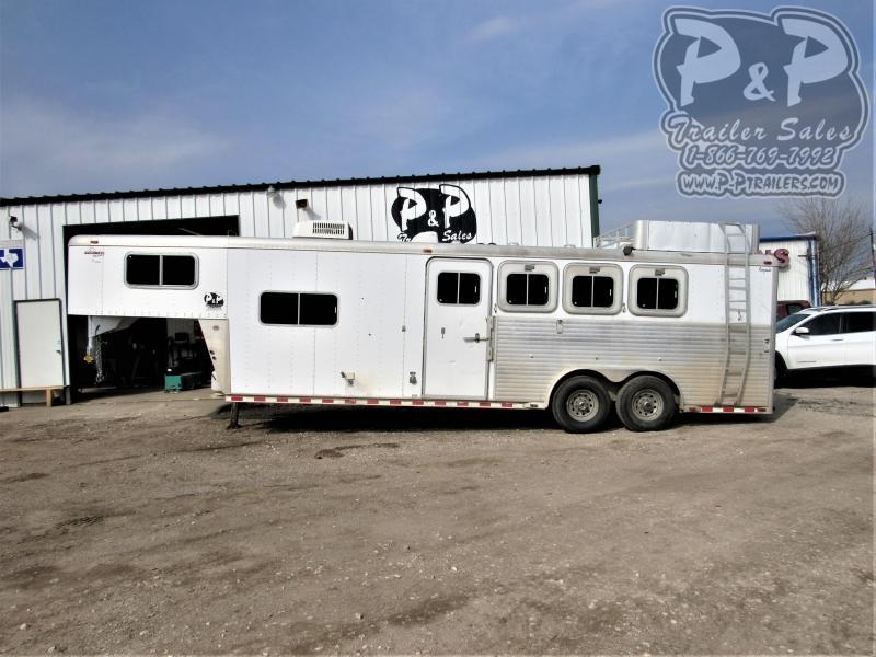 2000 Sooner 7408 4 Horse Slant Load Trailer 8 FT LQ 2000 Sooner 7408 4 Horse Slant Load Trailer 8 FT LQ