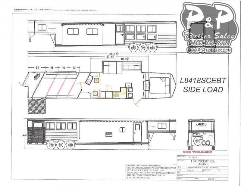 2021 SMC Horse Trailers Laramie SL8418SCEBT 4 Horse Slant Load Trailer 18 FT LQ With Slides w/ Ramps 2021 SMC Horse Trailers Laramie SL8418SCEBT 4 Horse Slant Load Trailer 18 FT LQ With Slides w/ Ramps