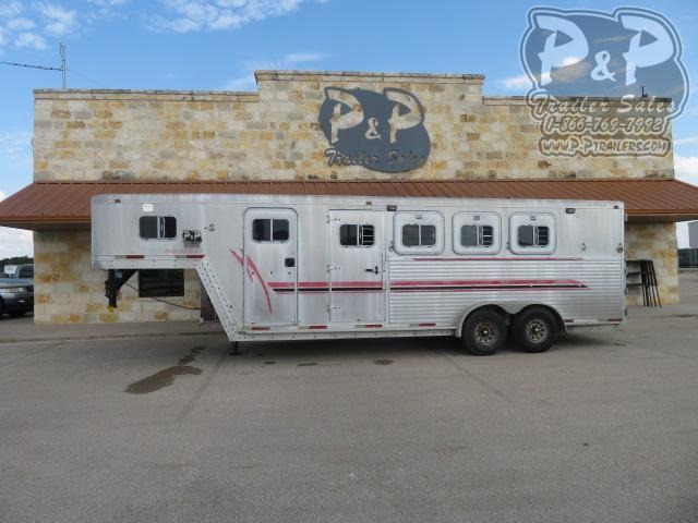 1999 Exiss Trailers 4HGN 4 Horse Slant Load Trailer w/ Ramps 1999 Exiss Trailers 4HGN 4 Horse Slant Load Trailer w/ Ramps