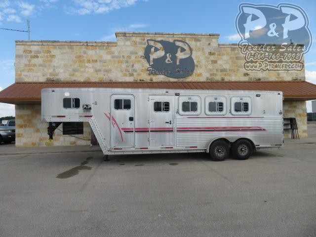 1999 Exiss Trailers 4HGN 4 Horse Slant Load Trailer w/ Ramps 1999 Exiss Trailers 4HGN 4 Horse Slant Load Trailer w/ Ramps