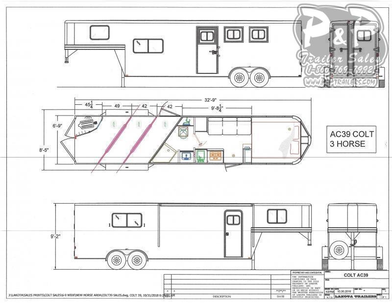 2021 Lakota Colt AC39NS 3 Horse Slant Load Trailer 9 FT LQ 2021 Lakota Colt AC39NS 3 Horse Slant Load Trailer 9 FT LQ