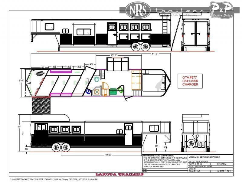 2022 Lakota Charger C8413SRRSL 4 Horse Slant Load Trailer 13 FT LQ With Slides w/ Ramps 2022 Lakota Charger C8413SRRSL 4 Horse Slant Load Trailer 13 FT LQ With Slides w/ Ramps